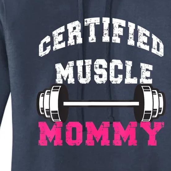 Certified Muscle Mommy Pump Cover Women's Pullover Hoodie