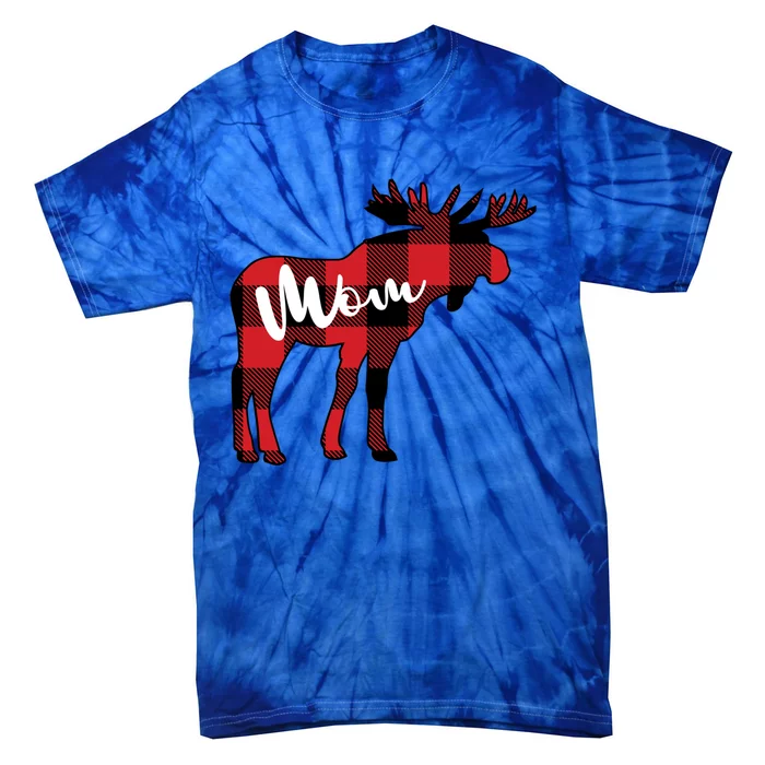 Cute Mom Moose Matching Gift Christmas Family Picture Idea Great Gift Tie-Dye T-Shirt