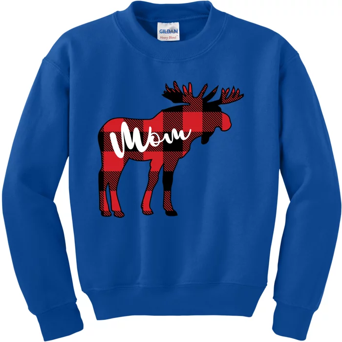 Cute Mom Moose Matching Gift Christmas Family Picture Idea Great Gift Kids Sweatshirt