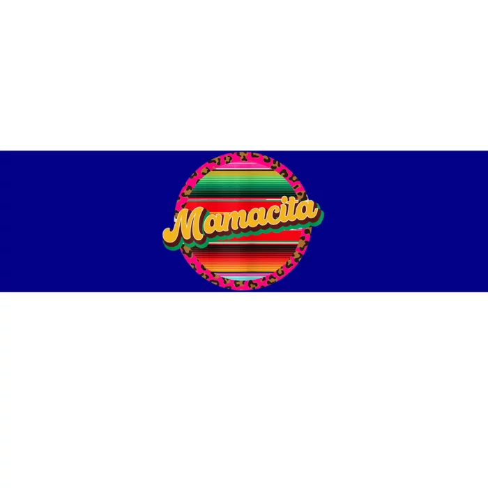 Cool Mamacita Mexican Mom Leopard Serape Cinco De Mayo Funny Gift Bumper Sticker