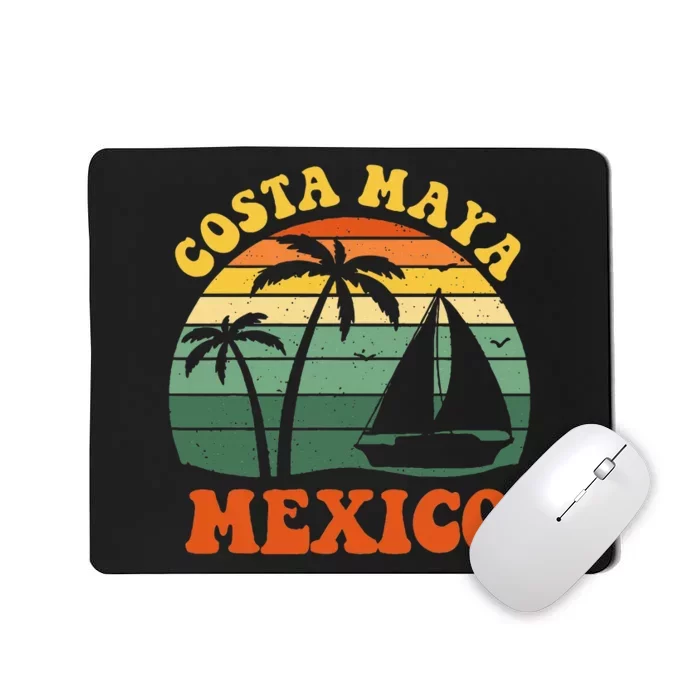 Costa Maya Mexico Sunset Matching Family Vacation Mousepad