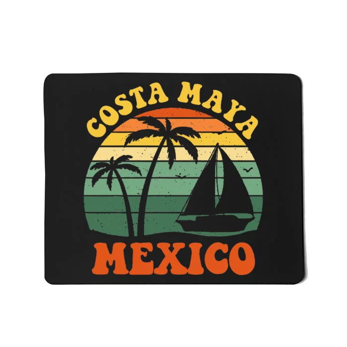 Costa Maya Mexico Sunset Matching Family Vacation Mousepad