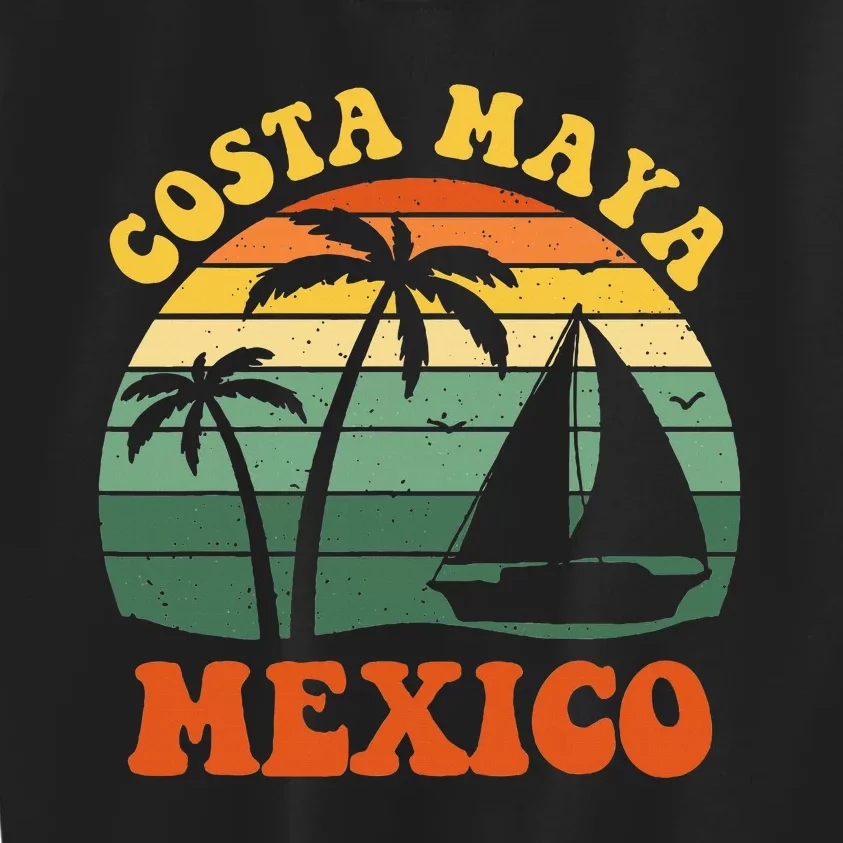 Costa Maya Mexico Sunset Matching Family Vacation Kids Sweatshirt