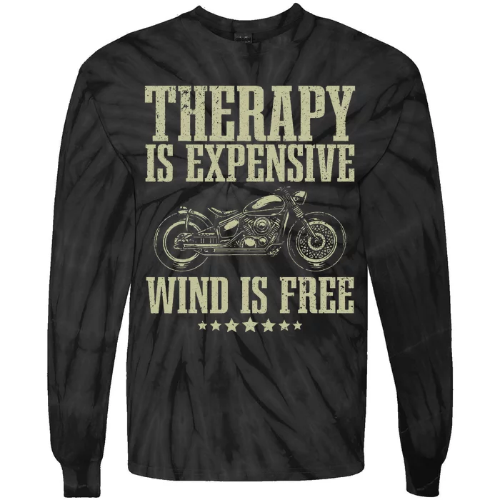 Cool Motorcycle Motorcycle Lovers Bike Rider Tie-Dye Long Sleeve Shirt