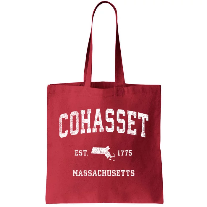 Cohasset Massachusetts Ma Vintage Established Sports Design Tote Bag