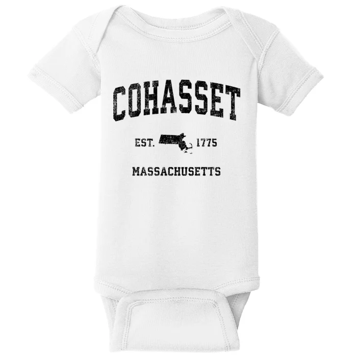 Cohasset Massachusetts Ma Vintage Established Sports Design Baby Bodysuit