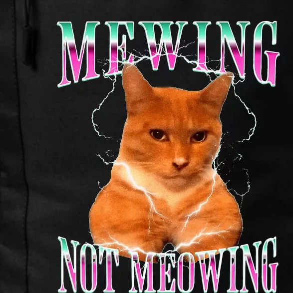 Cat Mewing Meme Mewing Not Meowing Daily Commute Backpack