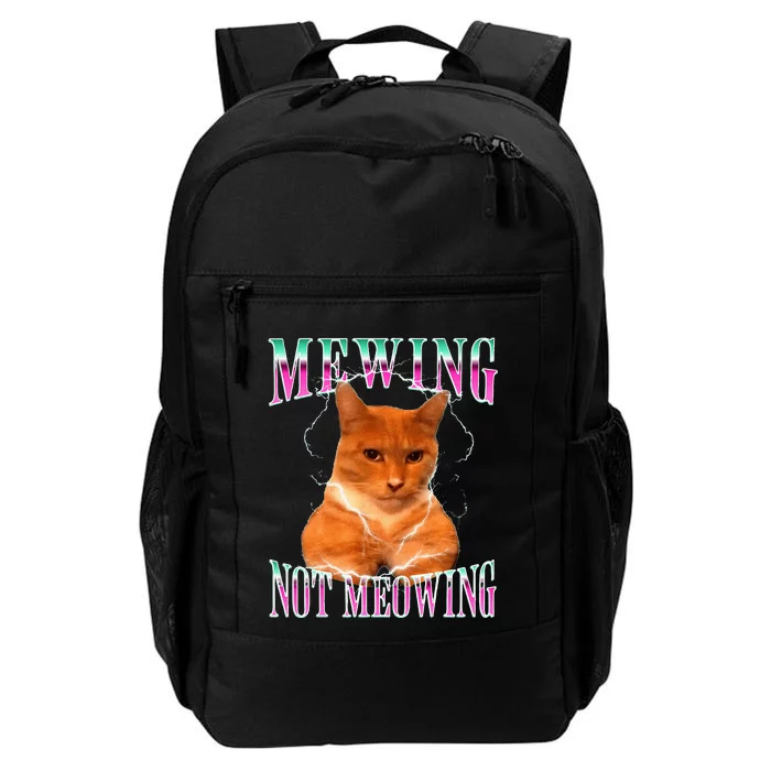 Cat Mewing Meme Mewing Not Meowing Daily Commute Backpack