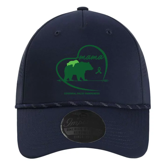 CP Mom Mama Bear Green Ribbon Cerebral Palsy Awareness Mom Performance The Dyno Cap