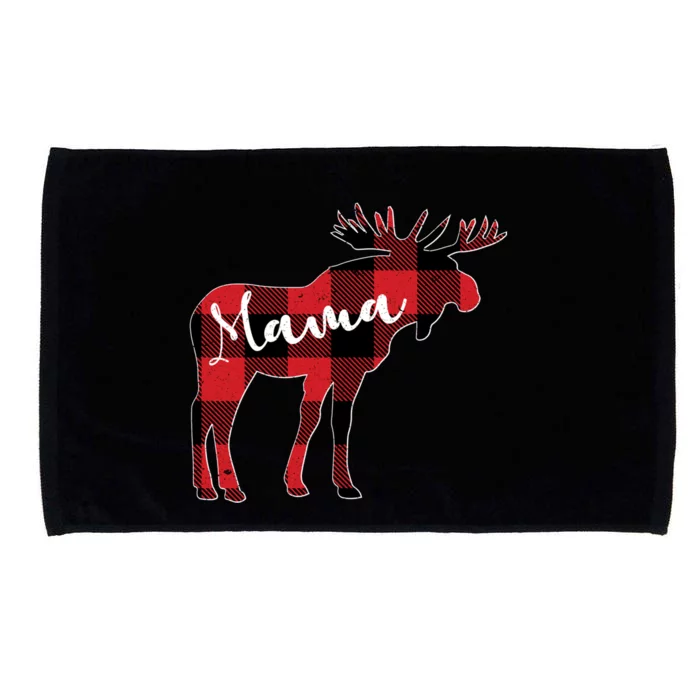 Cute Mama Moose Christmas Gift Family Matching Moose Lover Funny Gift Microfiber Hand Towel