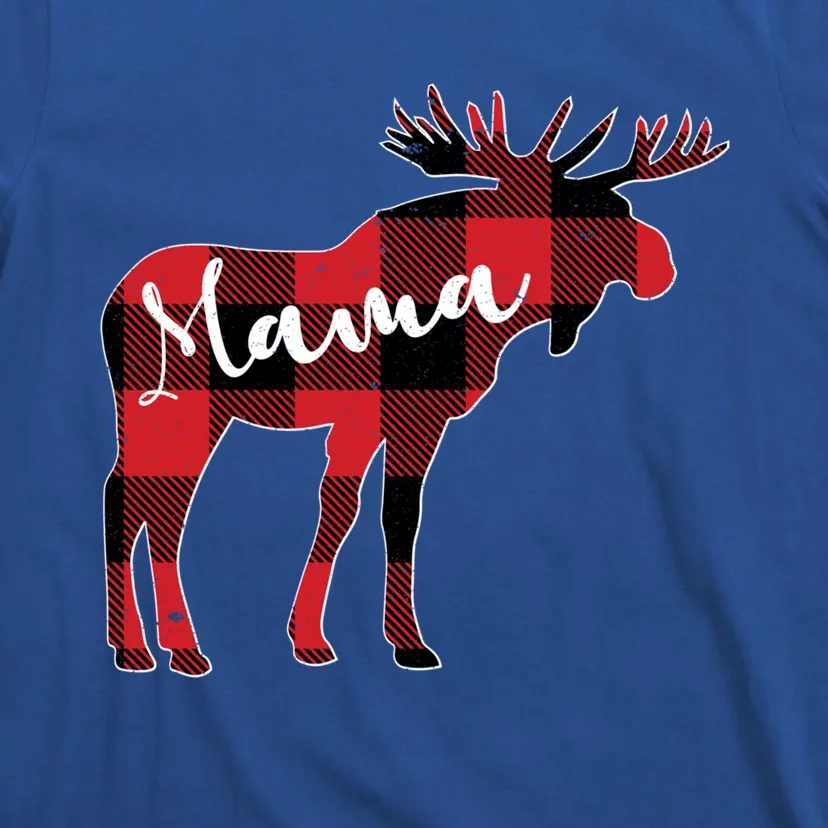 Cute Mama Moose Christmas Gift Family Matching Moose Lover Funny Gift T-Shirt