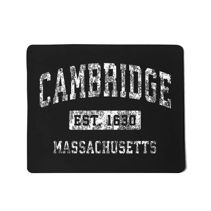 Cambridge Massachusetts Ma Vintage Established Sports Design Mousepad