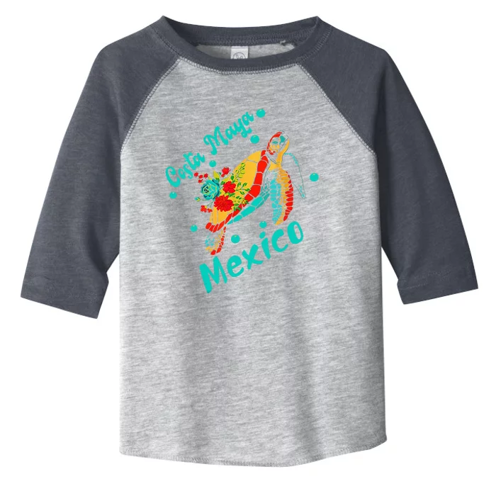 Costa Maya Mexico Turtle Sea Tropical Souvenir Travel Toddler Fine Jersey T-Shirt