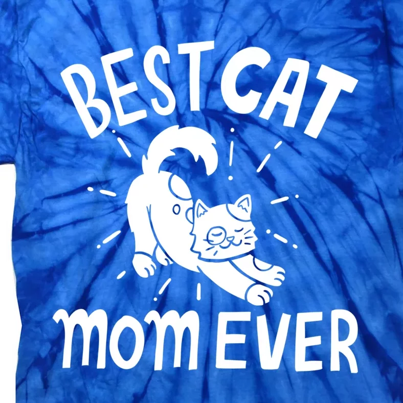 Cat Mom Mama Kitten Meaningful Gift Tie-Dye T-Shirt