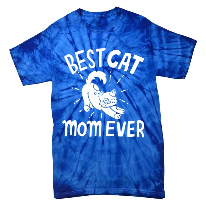 Cat Mom Mama Kitten Meaningful Gift Tie-Dye T-Shirt