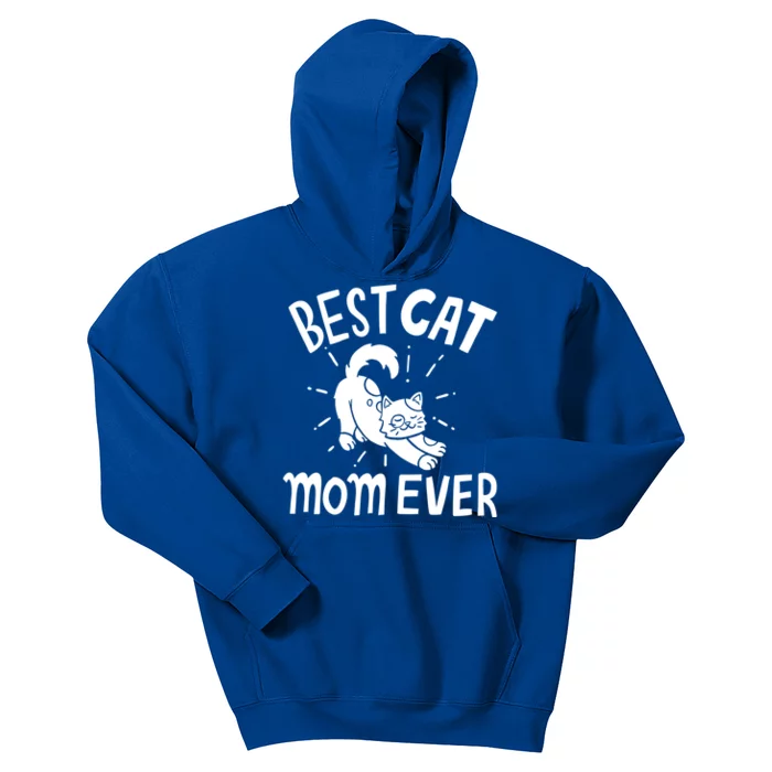 Cat Mom Mama Kitten Meaningful Gift Kids Hoodie