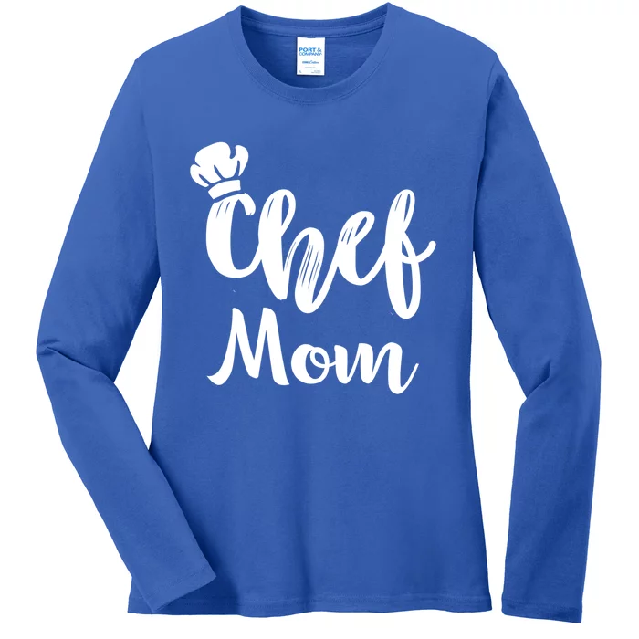 Chef Mom Mother Cooking S Cool Gift Ladies Long Sleeve Shirt