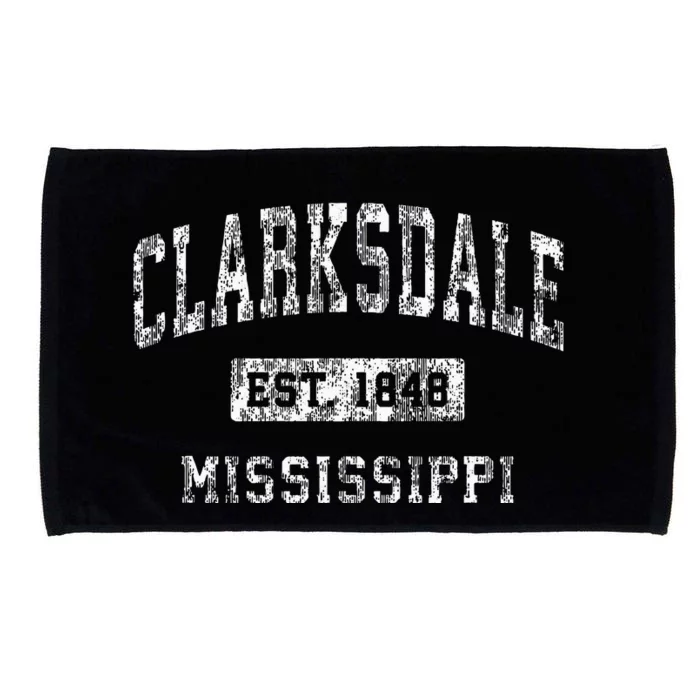 Clarksdale Mississippi Ms Vintage Established Sports Microfiber Hand Towel