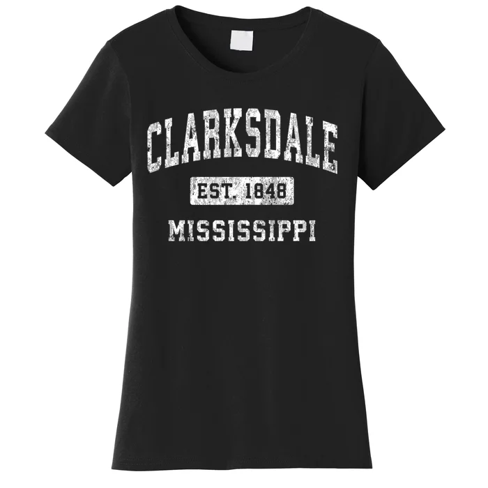 Clarksdale Mississippi Ms Vintage Established Sports Women's T-Shirt