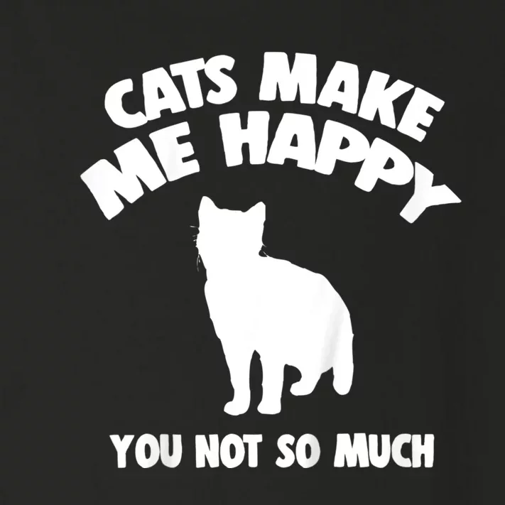 Cats Make Me Happy You Not So Much Toddler Long Sleeve Shirt