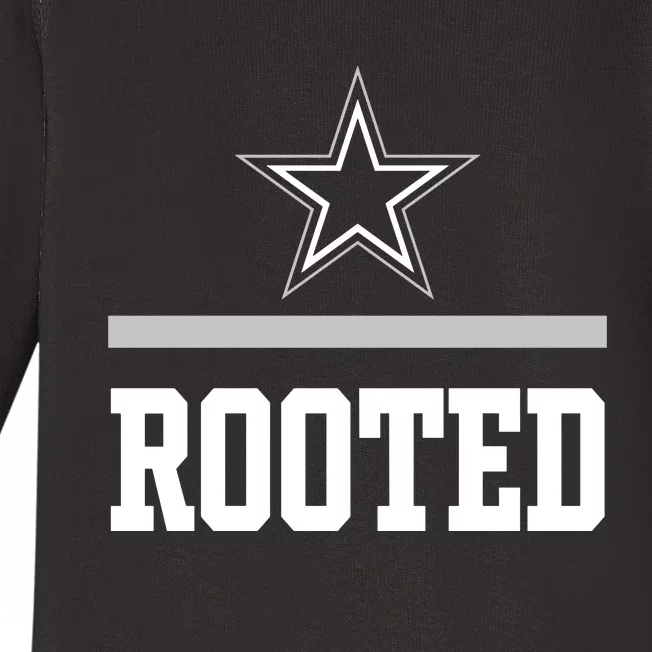 Coach Mike Mccarthy D.A.L.L.A.S Cowboys Rooted Baby Long Sleeve Bodysuit