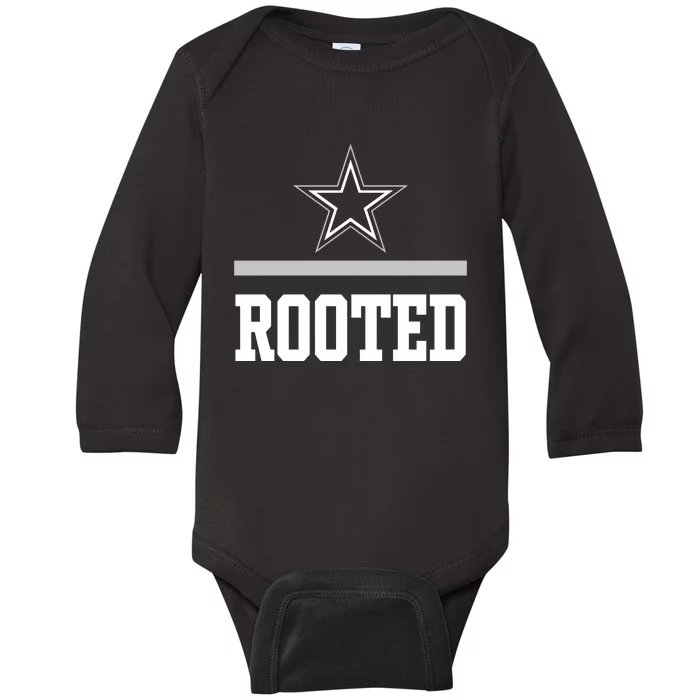 Coach Mike Mccarthy D.A.L.L.A.S Cowboys Rooted Baby Long Sleeve Bodysuit