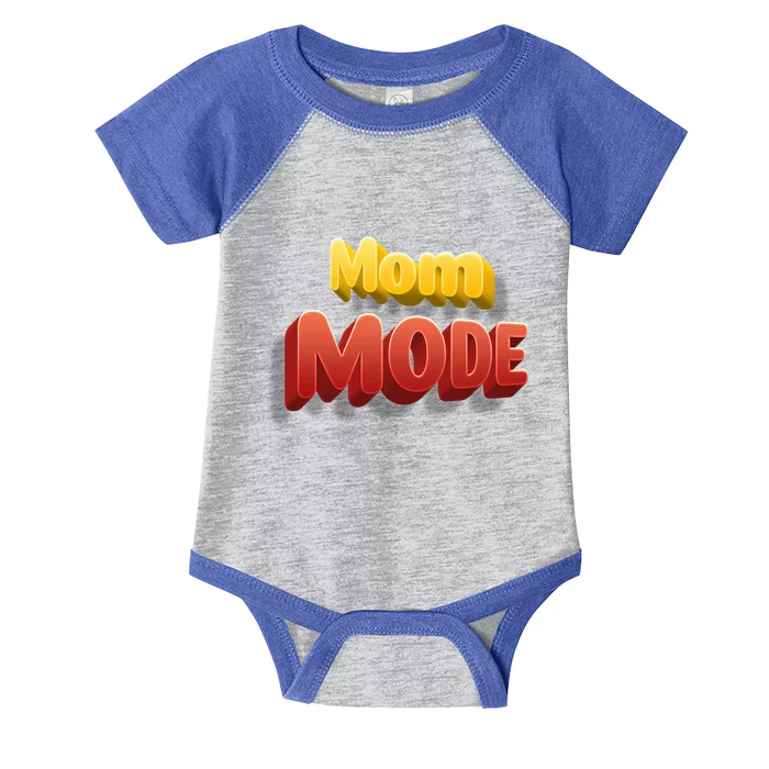 Cute Mom Mode On Cartoon Style Gift Infant Baby Jersey Bodysuit