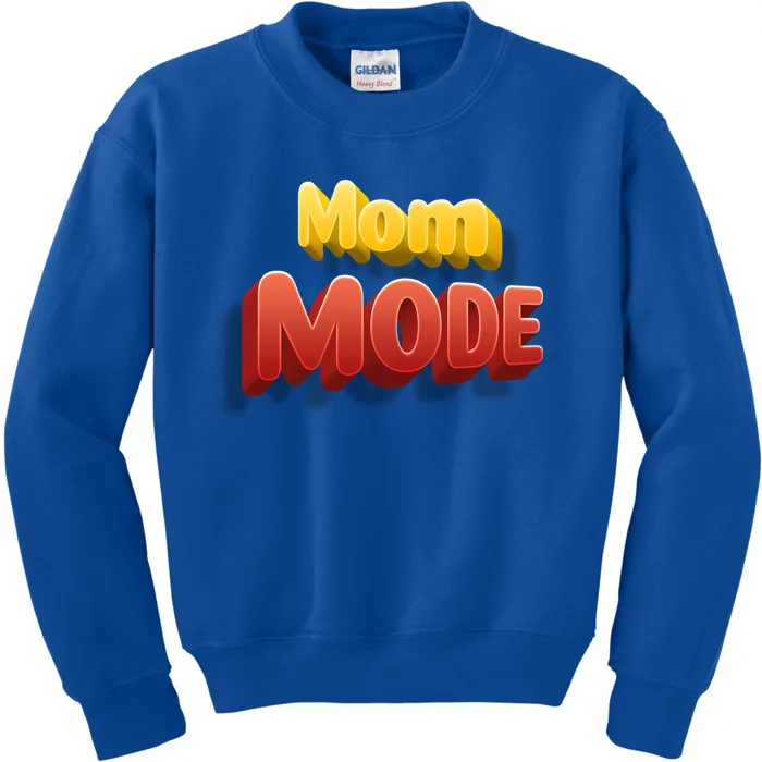 Cute Mom Mode On Cartoon Style Gift Kids Sweatshirt