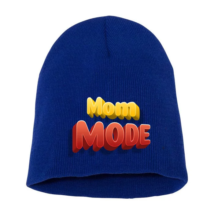 Cute Mom Mode On Cartoon Style Gift Short Acrylic Beanie