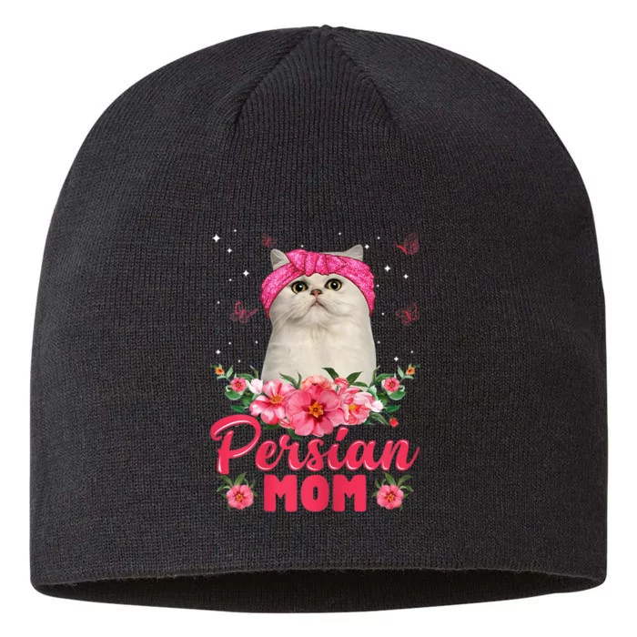 Cat Mom MotherS Day Gifts Flowers Persian Mom 8 1/2in Sustainable Knit Beanie