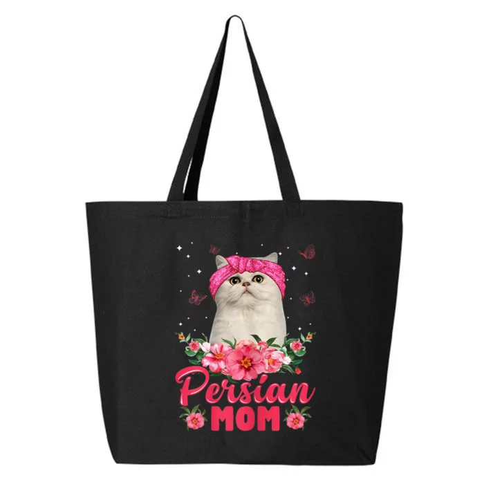 Cat Mom MotherS Day Gifts Flowers Persian Mom 25L Jumbo Tote