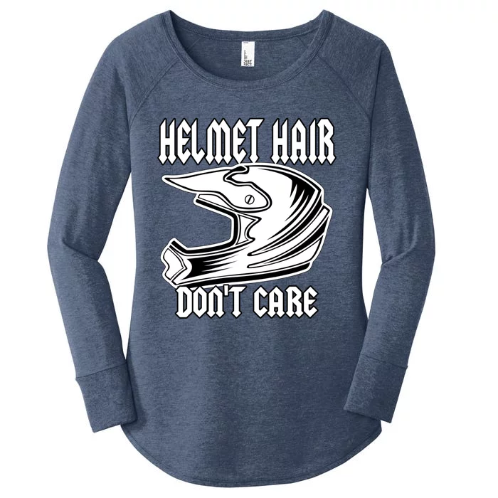 Classic Motorcyclist Motorcross Helmet 'S Motorcycle Great Gift Women's Perfect Tri Tunic Long Sleeve Shirt