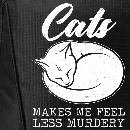 Cats Makes Me Feel Less Murdery City Backpack