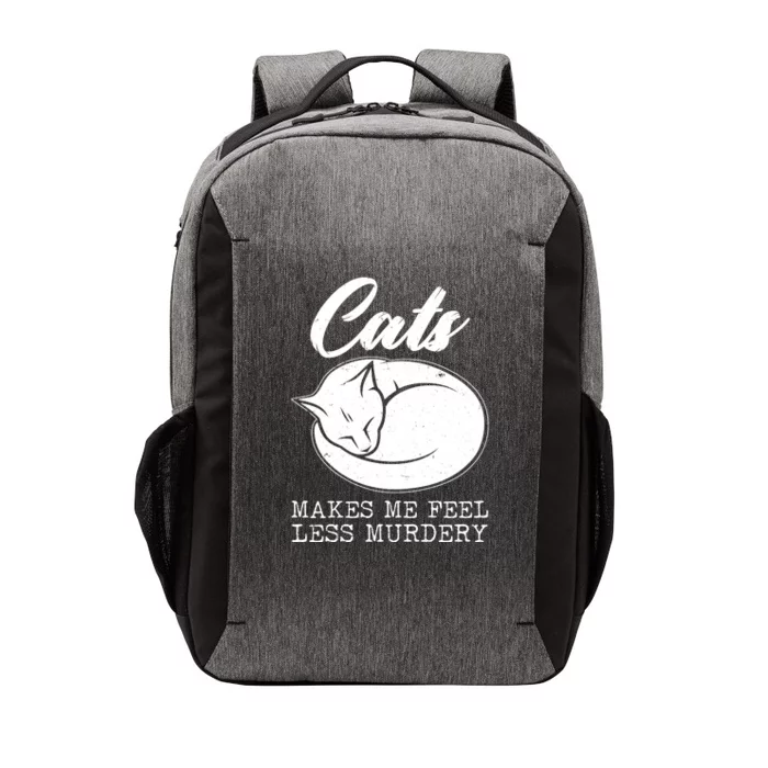 Cats Makes Me Feel Less Murdery Vector Backpack