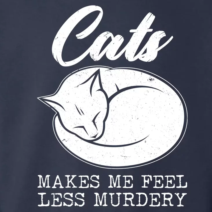 Cats Makes Me Feel Less Murdery Toddler Hoodie