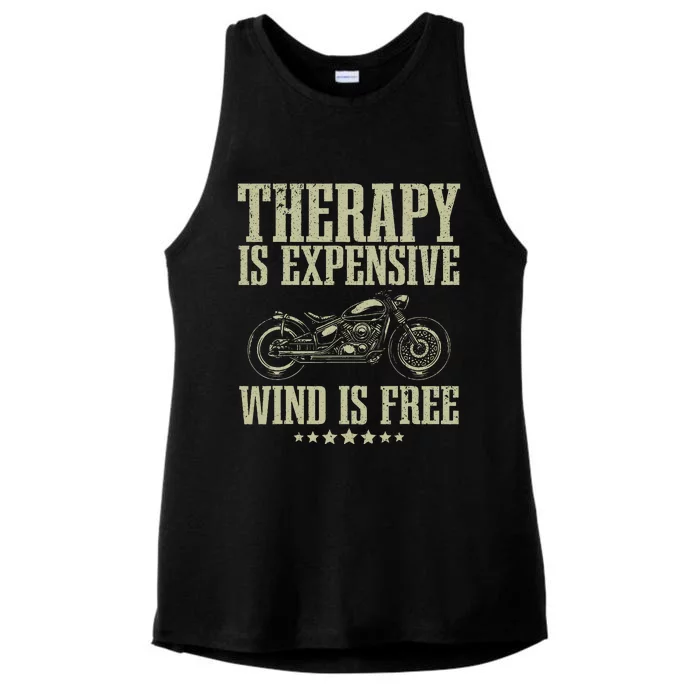 Cool Motorcycle Motorcycle Lovers Bike Rider Ladies Tri-Blend Wicking Tank