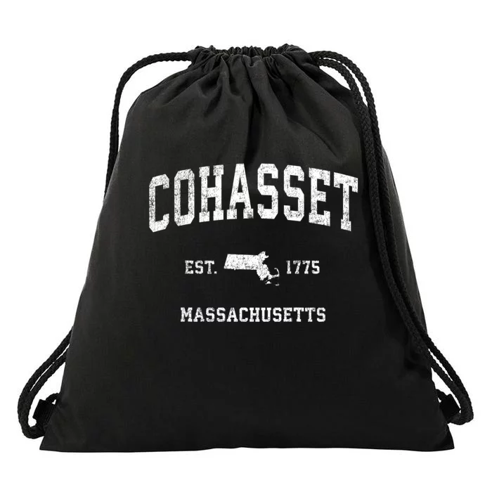 Cohasset Massachusetts Ma Vintage Sports Drawstring Bag