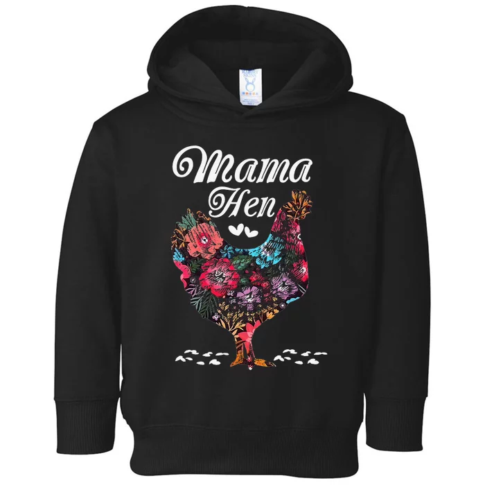 Chicken Mom Mama Hen Farm Farmer Funny Mother's Day Toddler Hoodie