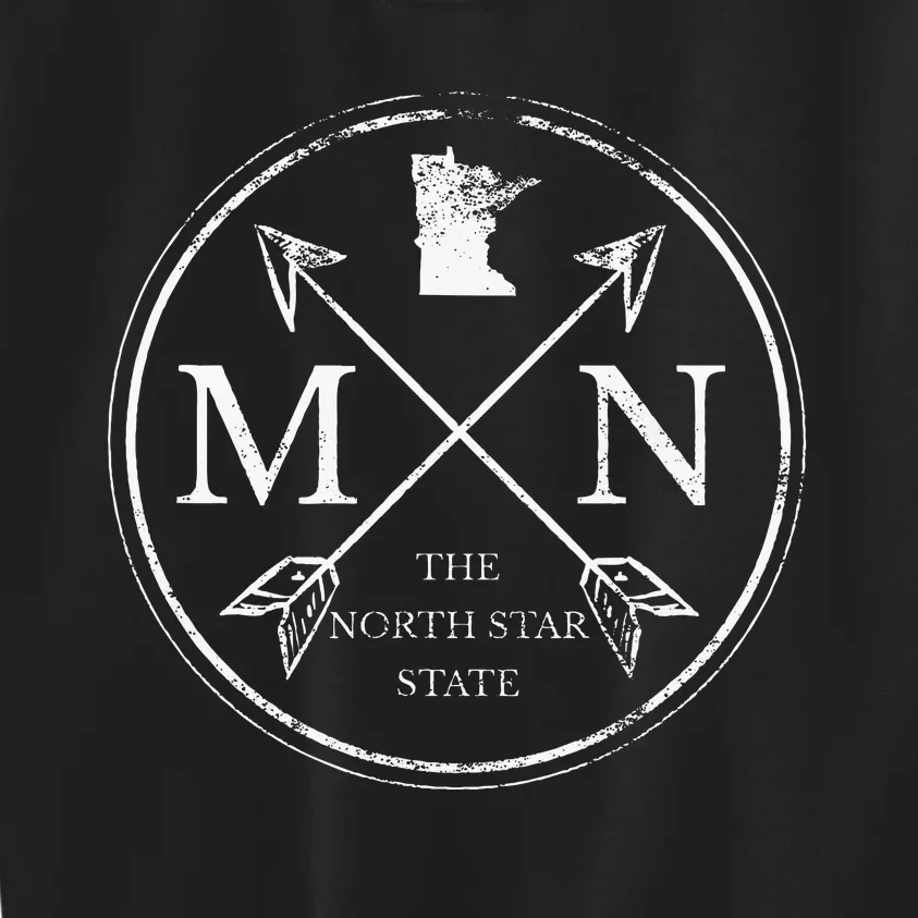 Cute Minnesota Mn The North Star State Kids Sweatshirt