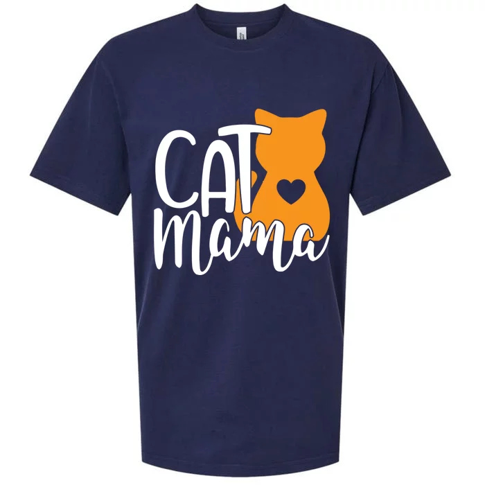 Cat Mama Meaningful Gift Sueded Cloud Jersey T-Shirt