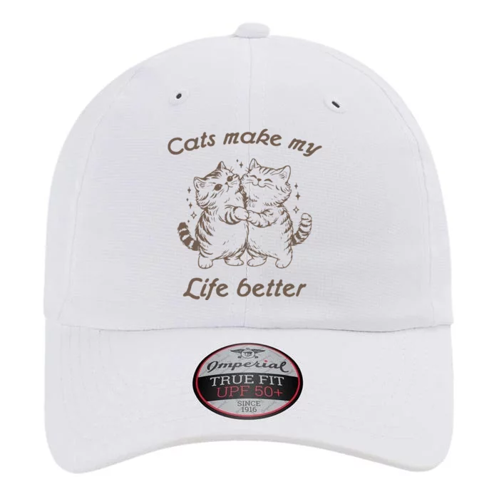 Cats Make My Life Better Cute Dancing Cats The Original Performance Cap