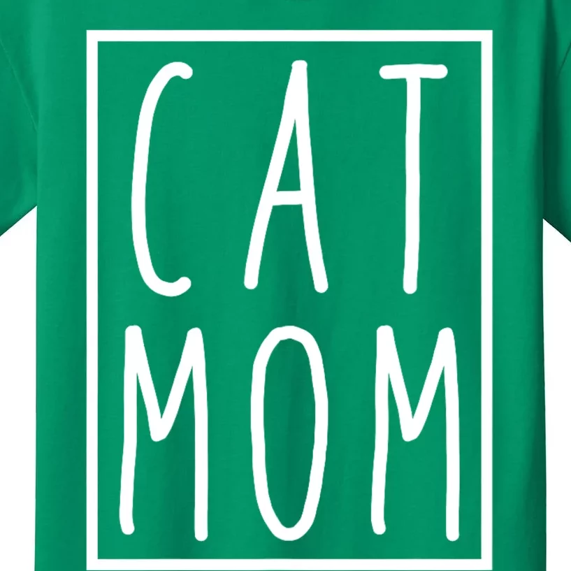 Cat Mom Mothers Day Cat Mother Kids T-Shirt