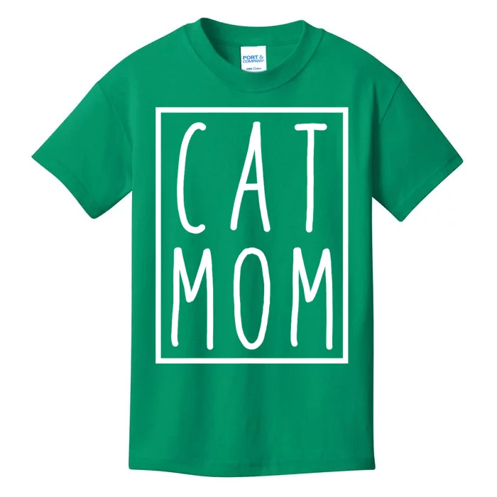 Cat Mom Mothers Day Cat Mother Kids T-Shirt