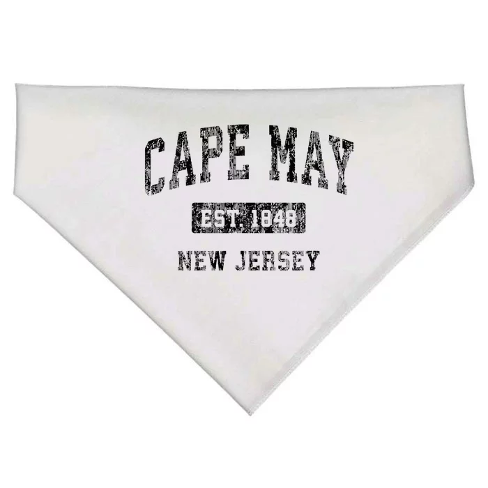 Cape May New Jersey Nj Vintage Sports USA-Made Doggie Bandana