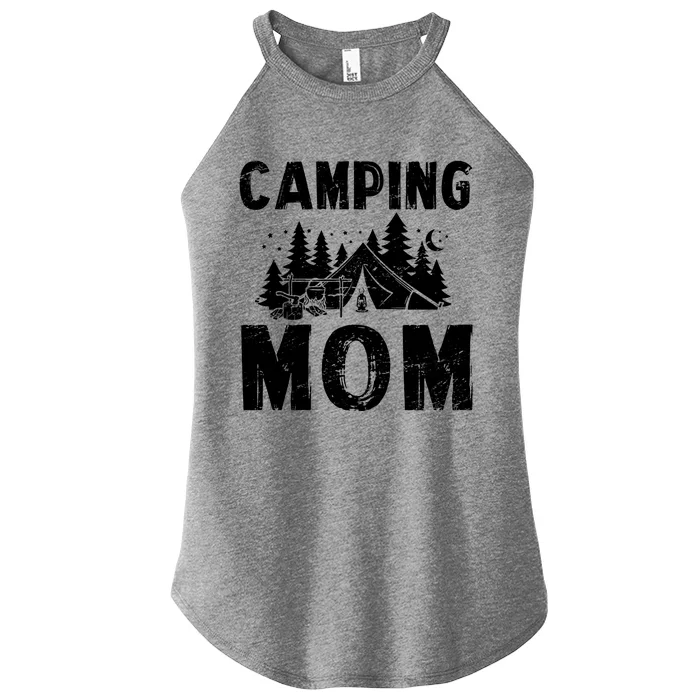 Camping Mom Nature Outdoor Activity Campfire Camper Great Gift Women’s Perfect Tri Rocker Tank