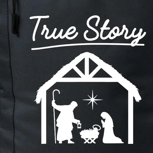 Christmas Manger Nativity Scene True Story Wise Daily Commute Backpack