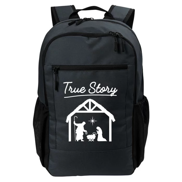 Christmas Manger Nativity Scene True Story Wise Daily Commute Backpack