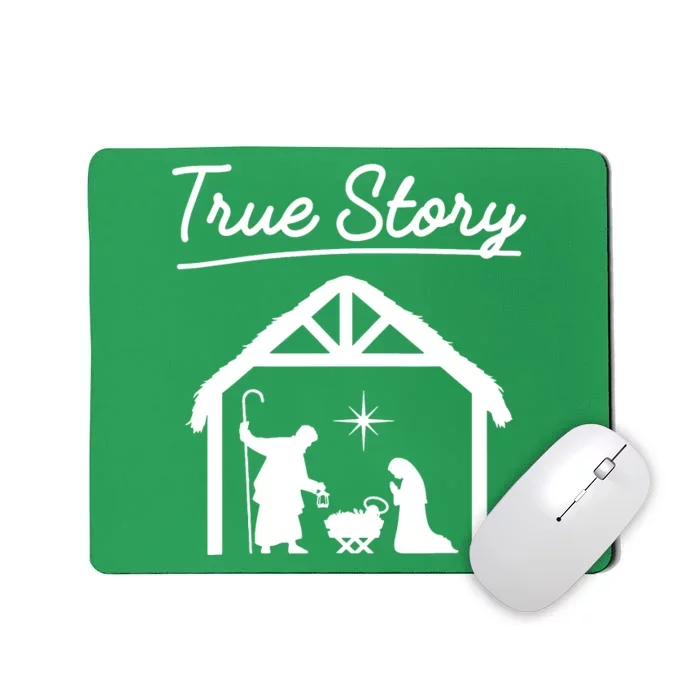 Christmas Manger Nativity Scene True Story Wise Mousepad