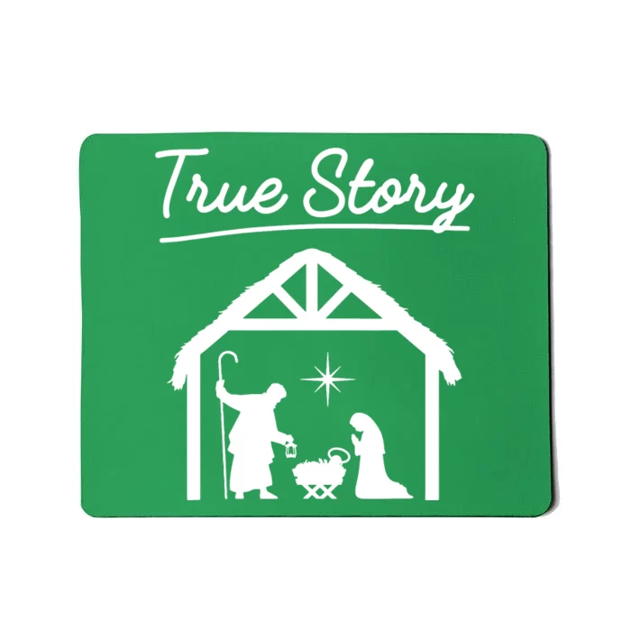 Christmas Manger Nativity Scene True Story Wise Mousepad