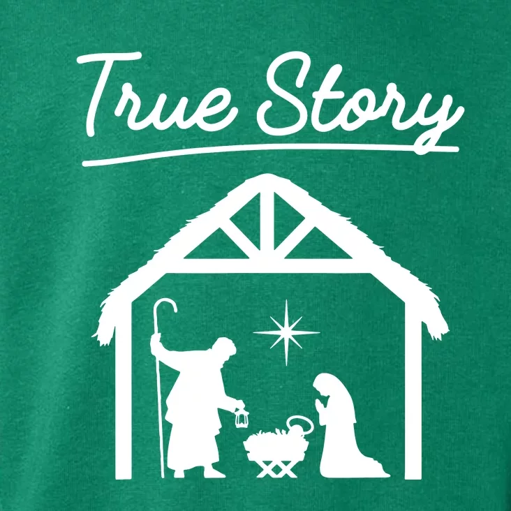 Christmas Manger Nativity Scene True Story Wise Toddler Hoodie